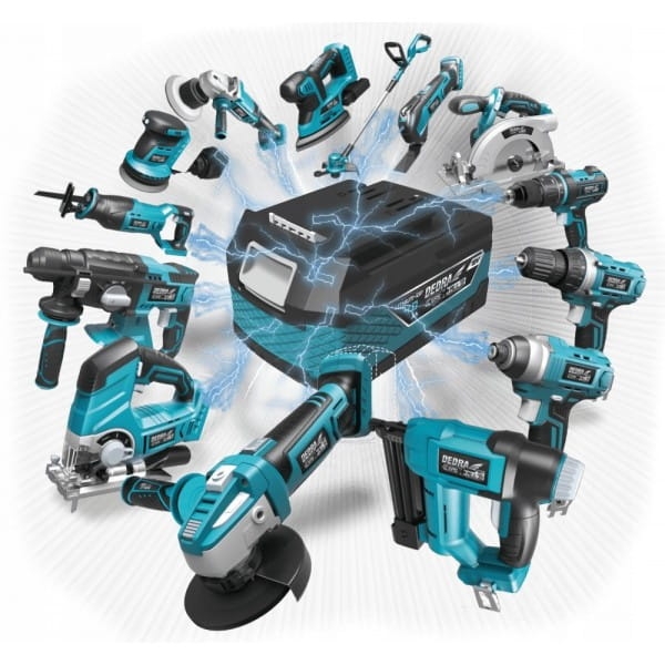 DEDRA DED7059 URZĄDZENIE WIELOFUNKCYJNE MULTITOOL AKU 18V +ŁADOWARKA +2AH