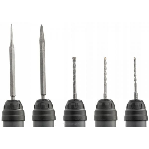 MŁOT UDAROWY MŁOTOWIERTARKA UDAR SDS+ 2600W 5,5J WALIZKA 3X WIERTŁO DŁUTA