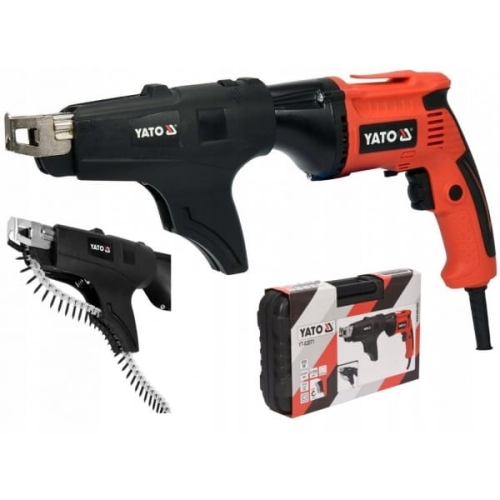 WKRĘTARKA DO PŁYT G/K REGIPSÓW Z MAGAZYNKIEM YATO