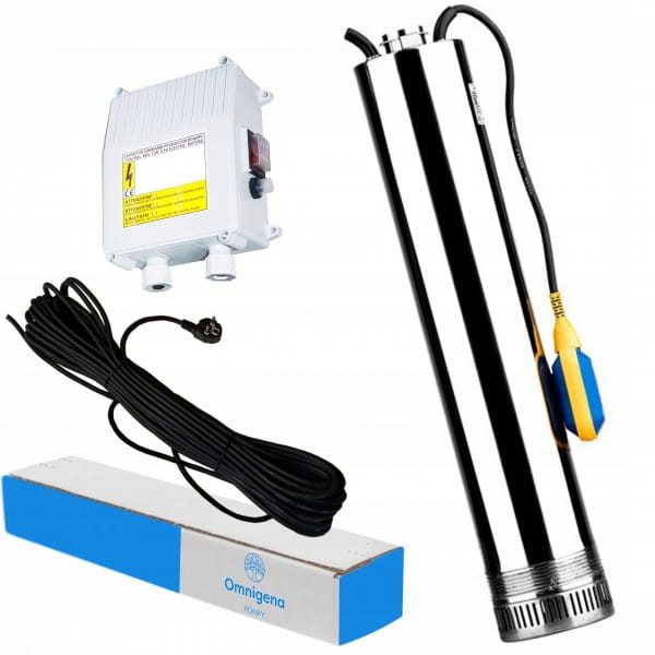 OMNIGENA POMPA GŁĘBINOWA OMNITECH 1800 5" 1500W 230V +PUSZKA 15M KABEL