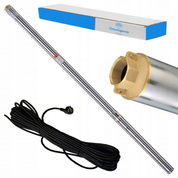 OMNIGENA POMPA GŁĘBINOWA 2B40 370W 230V KONDENSATOR WK +KABEL 20M