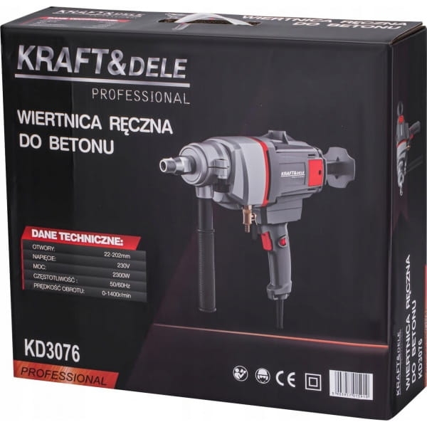 WIERTNICA DO BETONU ŚCIAN OTWORNICA DIAMENTOWA BUDOWLANA 2300W CHŁODZENIE
