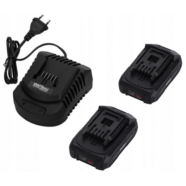 MŁOT UDAROWY 2J BEZSZCZOTKOWY 2X4AH AKUMULATOR 21V WALIZKA 3 WIERTŁA KD3196