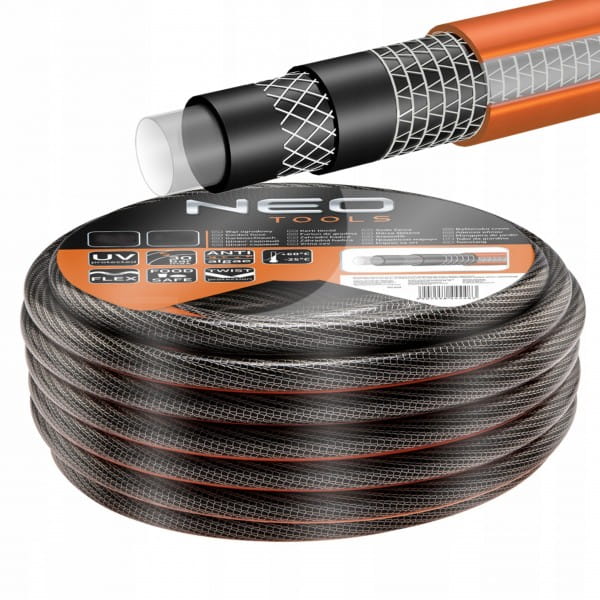 NEO WĄŻ OGRODOWY 6-WARSTWOWY 30 BAR 3/4'' 30M