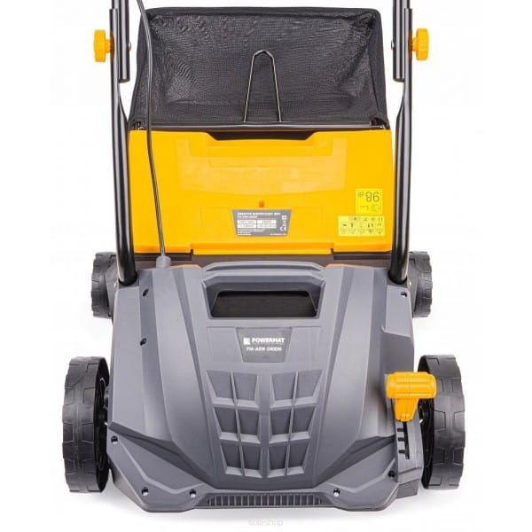 AERATOR WERTYKULATOR ELEKTRYCZNY Z KOSZEM 3W1 2550W WERTYKULACJA 38CM WAŁKI