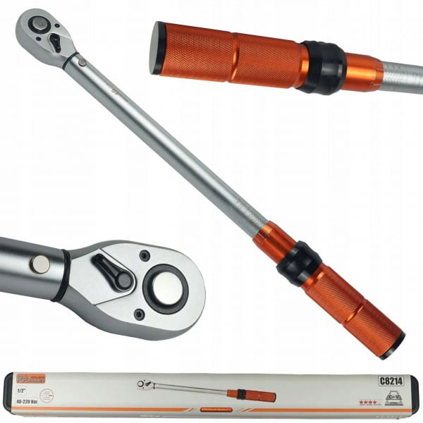 RICHMANN KLUCZ DYNAMOMETRYCZNY DWUKIERUNKOWY 40-220NM 1/2 KALIBRACJA C8214