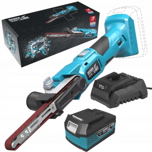 DEDRA DED6917 PILNIK TAŚMOWY SZLIFIERKA AKUMULATOROWA 457MM X 13MM 18V +4AH