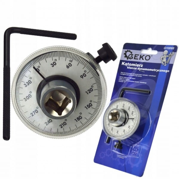 GEKO KĄTOMIERZ KLUCZA DYNAMOMETRYCZNEGO DYNAMOMETR 0-360 STOPNI G10066