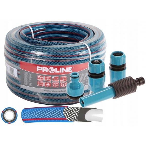 PROLINE WĄŻ OGRODOWY 3/4'' 50M +ZŁĄCZKI ZRASZACZ