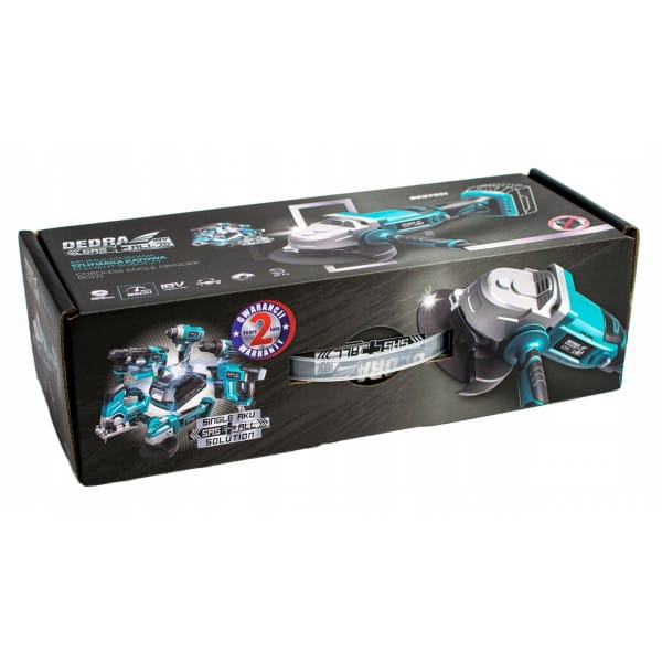 DEDRA DED7051 SZLIFIERKA KĄTOWA AKUMULATOROWA LI-ION 18V +ŁADOWARKA +5AH