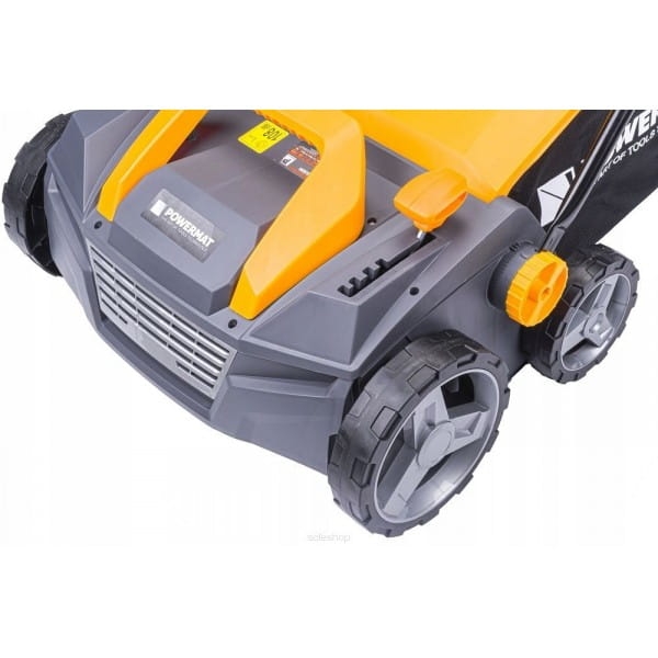 AERATOR WERTYKULATOR ELEKTRYCZNY Z KOSZEM 3W1 2550W WERTYKULACJA 38CM MOCNY