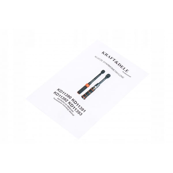 KLUCZ DYNAMOMETRYCZNY 1/2" 10-60NM 290MM WALZIKA KD11393 CERTYFIKAT 72-Z