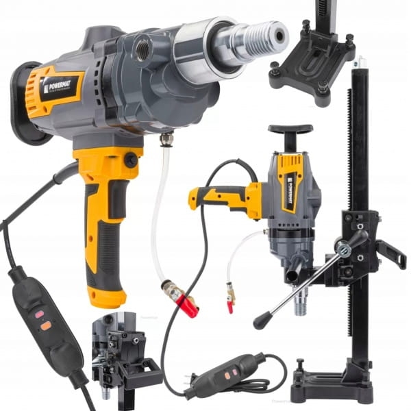 WIERTNICA DIAMENTOWA DO BETONU OTWORNICA ŻELBETU STATYW 2600W MOKRO SUCHO