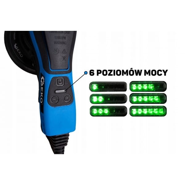 GEKO SZLIFIERKA MIMOŚRODOWA BEZSZCZOTKOWA 150MM 350W REGULACJA G80811