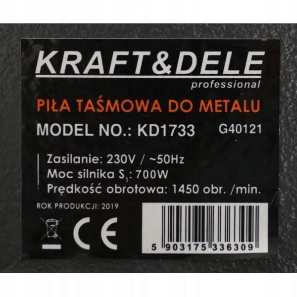 PIŁA TAŚMOWA PRZECINARKA DO METALU 700W 230V