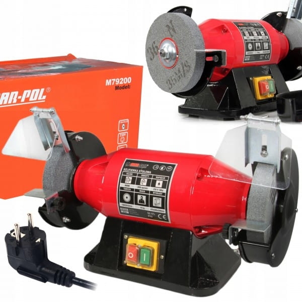 MAR-POL SZLIFIERKA STOŁOWA PODWÓJNA KAMIENIOWA 150X25X32MM 230V M79200