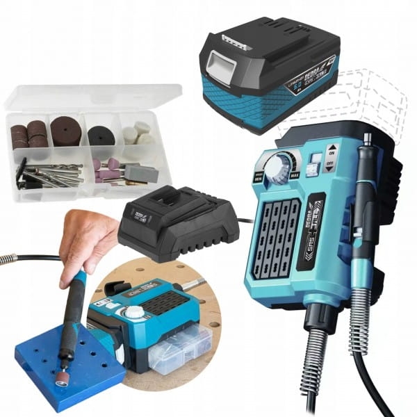 DEDRA DED6903 AKUMULATOROWA MINI SZLIFIERKA WIELOFUNKCYJNA +ŁADOWARKA +5AH