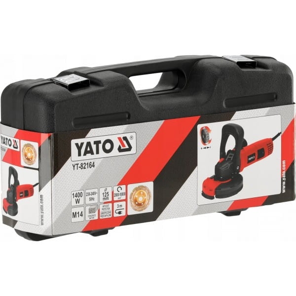 YATO SZLIFIERKA DO BETONU TYNKÓW 125MM M14 FREZARKA 1400W 10000RPM YT-82164