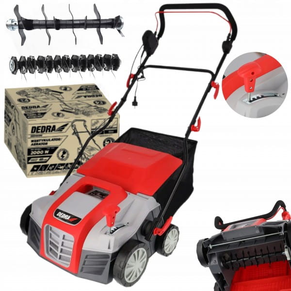 DEDRA WERTYKULATOR AERATOR ELEKTRYCZNY TRAWY 2000W 40CM KULTYWATOR DED8686