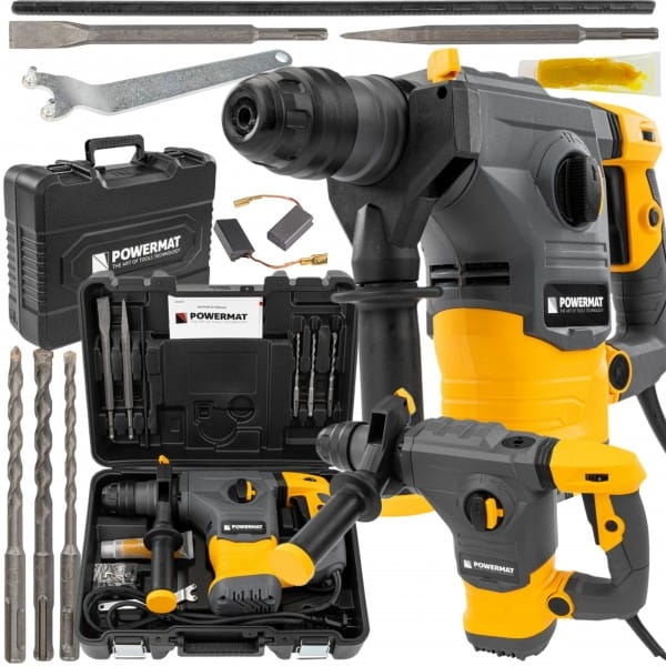 MŁOT UDAROWY MŁOTOWIERTARKA UDAR SDS+ 2600W 5,5J WALIZKA 3X WIERTŁO DŁUTA