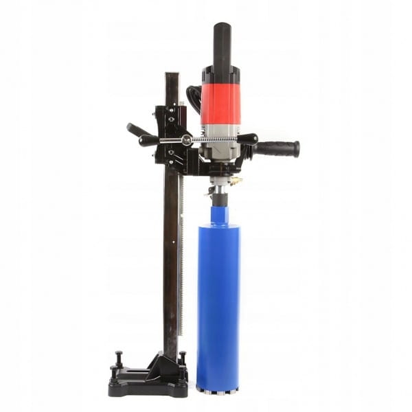 WIERTNICA OTWORNICA DO BETONU 160MM 2680W 1-14" 1900RPM DIAMENTOWA +STATYW