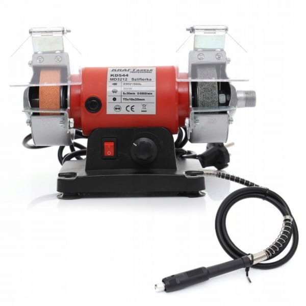 SZLIFIERKA STOŁOWA KAMIENIOWA WIELOFUNKCYJNA 200W MIĘKKI WAŁEK KD544