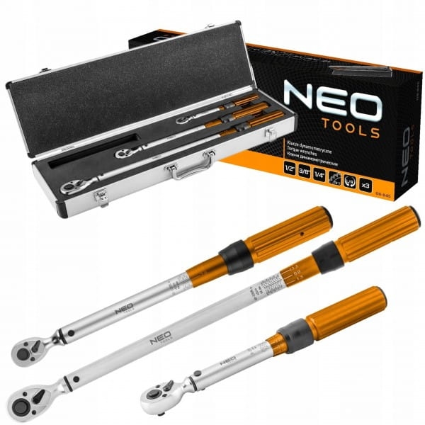 NEO ZESTAW KLUCZY DYNAMOMETRYCZNYCH 3 SZT 08-845