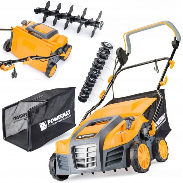 AERATOR WERTYKULATOR ELEKTRYCZNY 2600W Z KOSZEM AERACJA WERTYKULACJA 40CM