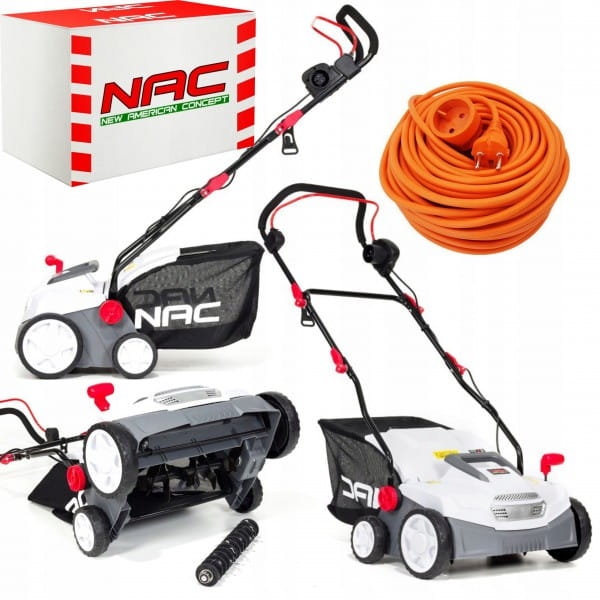 NAC AERATOR WERTYKULATOR 36CM ELEKTRYCZNY 1500 W KOSZ 45 L SCE150-DT +P 10M