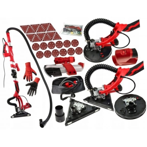 ŻYRAFA SZLIFIERKA GIPSU GŁADZI TYNKU 1500W ZESTAW 225MM ODKURZACZ 230V