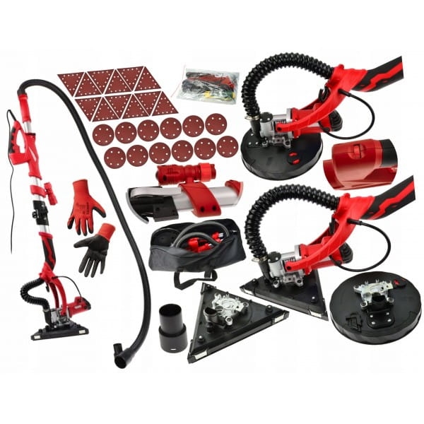ŻYRAFA SZLIFIERKA GIPSU GŁADZI TYNKU 1500W ZESTAW 225MM ODKURZACZ 230V