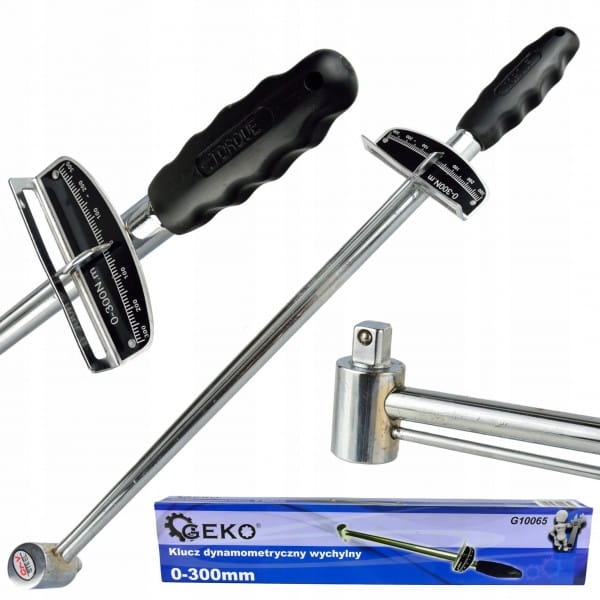 GEKO KLUCZ DYNAMOMETRYCZNY WYCHYLNY 0-300NM G10065