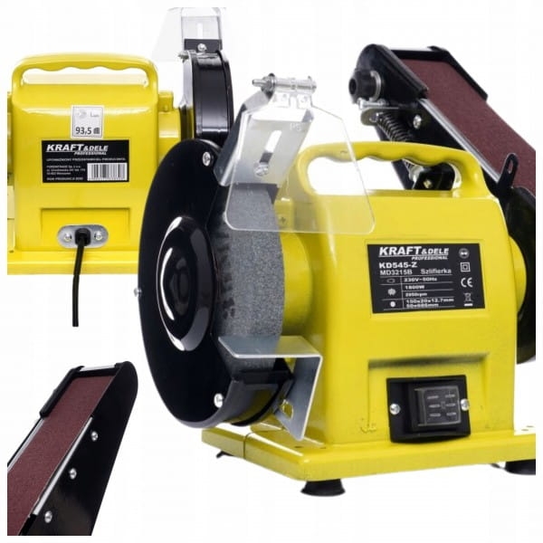 SZLIFIERKA STOŁOWA KAMIENIOWA TAŚMOWA TARCZOWA KAMIEŃ 1800W 230V KD545 2W1