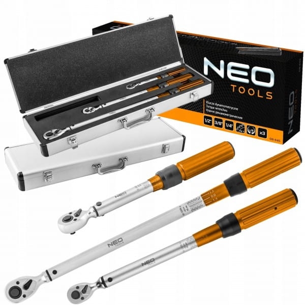 NEO ZESTAW KLUCZY DYNAMOMETRYCZNYCH 3 SZT 08-845