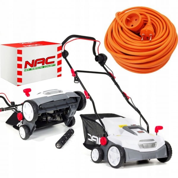 NAC AERATOR WERTYKULATOR 36CM ELEKTRYCZNY 1500 W KOSZ 45 L SCE150-DT +P 10M