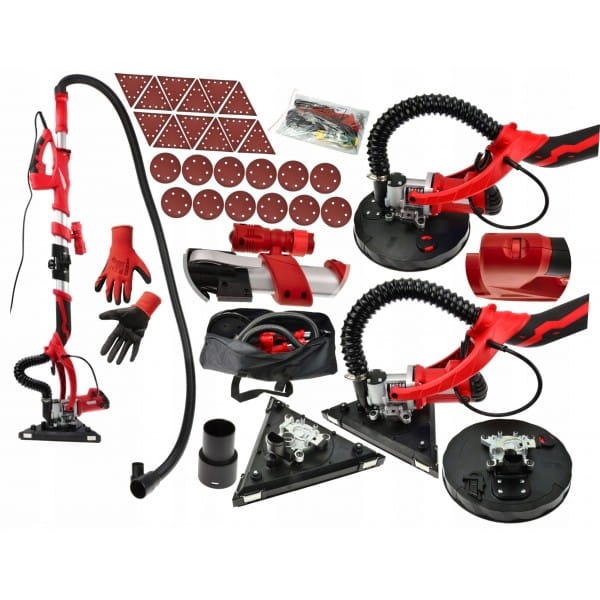 ŻYRAFA SZLIFIERKA GIPSU GŁADZI TYNKU 1500W ZESTAW 225MM ODKURZACZ 230V
