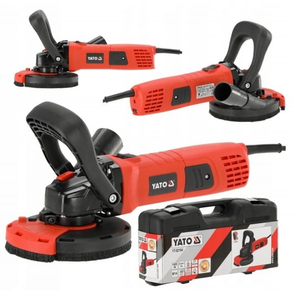 YATO SZLIFIERKA DO BETONU TYNKÓW 125MM M14 FREZARKA 1400W 10000RPM YT-82164