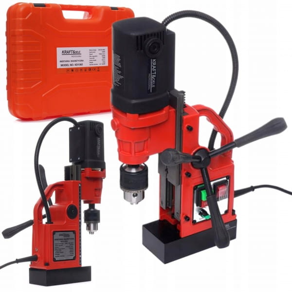 WIERTARKA STOŁOWA MAGNETYCZNA PIONOWA 1800W 1300N 16MM KD1382 + WALIZKA