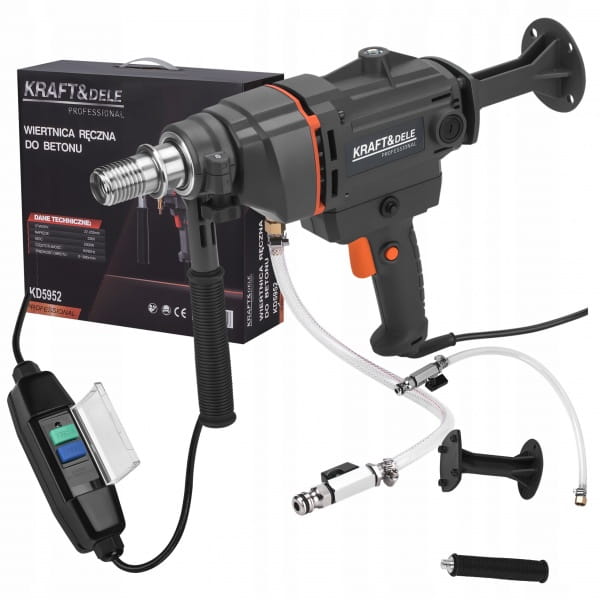 WIERTNICA DO BETONU 2300W 1990 RPM CHŁODZENIE WODĄ O202MM OTWORNICA KD5952