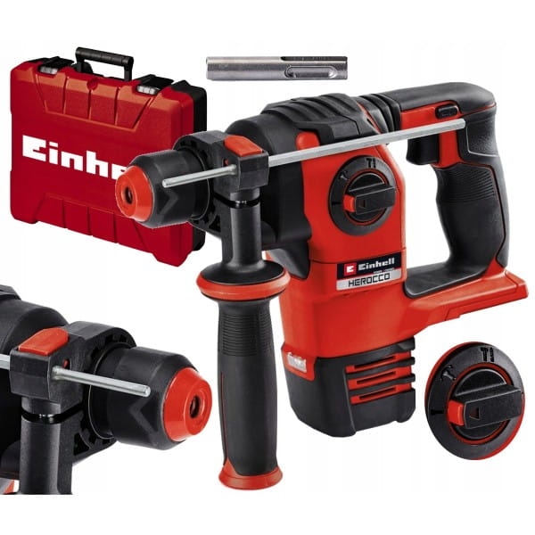 EINHELL AKUMULATOROWY MŁOT UDAROWY HEROCCO SOLO BEZSZCZOTKOWY 18V SDS+ 2,2J