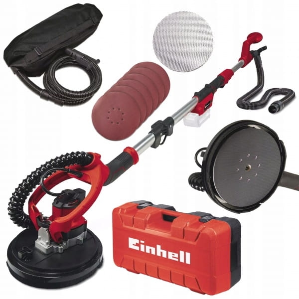 EINHELL SZLIFIERKA ZACIERACZKA DO GIPSU GŁADZI AKUM 18V WALIZKA + OPS TE-DW