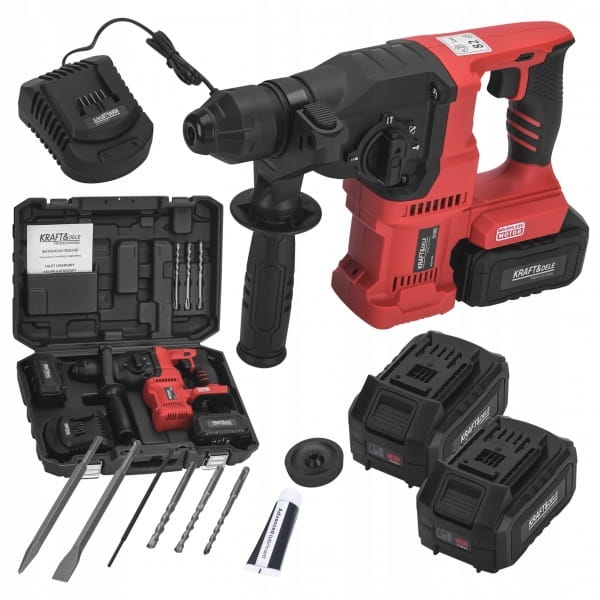 MŁOT UDAROWY AKUMULATOROWY 21V 3.5J SDS+ BEZSZCZOTKOWY 2X4AH WALIZKA KD3190