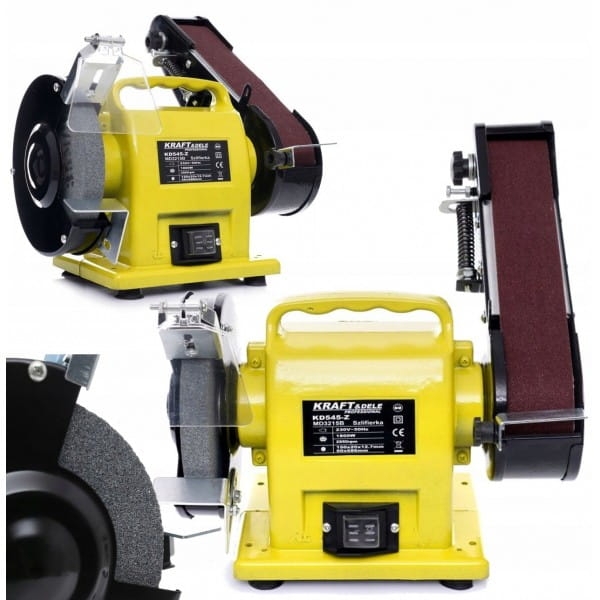 SZLIFIERKA STOŁOWA KAMIENIOWA TAŚMOWA TARCZOWA KAMIEŃ 1800W 230V KD545 2W1