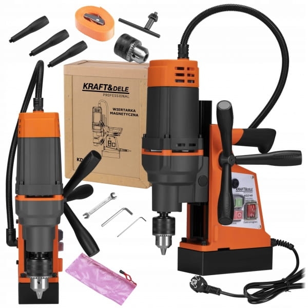 WIERTARKA STOŁOWA ELEKTRYCZNA MAGNETYCZNA PIONOWA 2100W 14000N 230V + PAS