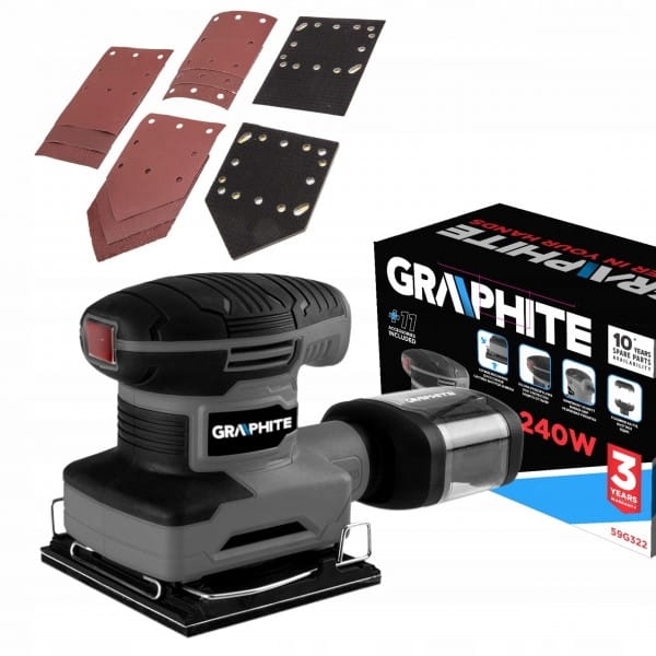 GRAPHITE SZLIFIERKA OSCYLACYJNA 240W 110X100MM
