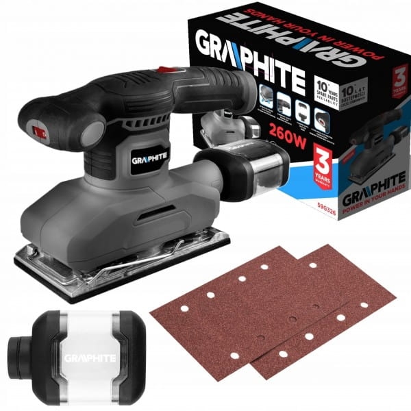 GRAPHITE SZLIFIERKA OSCYLACYJNA 260W 90X187MM