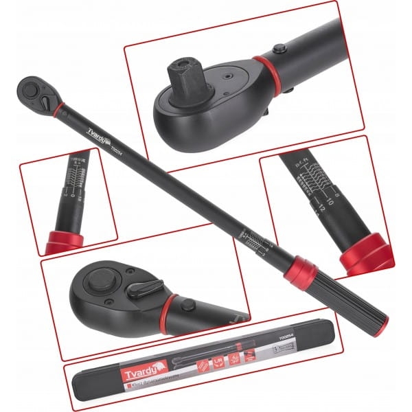 TVARDY KLUCZ DYNAMOMETRYCZNY 1/2" 50-330NM PRAWY/LEWY GWINT ŚRUB T00254