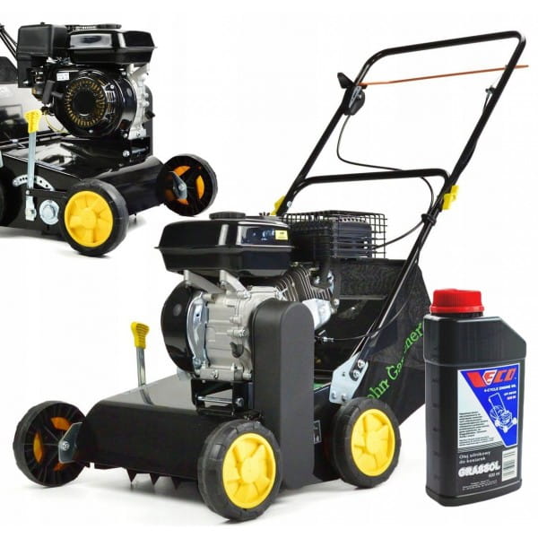 GEKO AERATOR WERTYKULATOR SPALINOWY 40CM 6,5HP KOSZ 45L +0,6L OLEJ G84005
