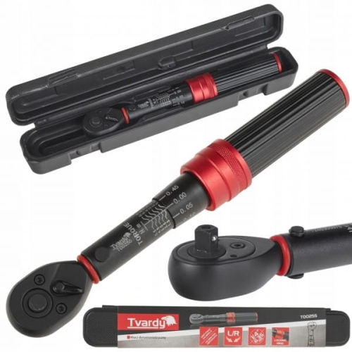 GEKO KLUCZ DYNAMOMETRYCZNY 1/4" 1-6NM LEWO/PRAWO TVARDY WALIZKA T00255