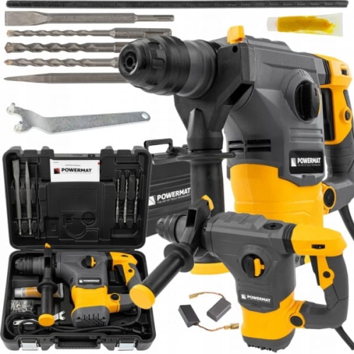 MŁOT UDAROWY MŁOTOWIERTARKA UDAR SDS+ 2600W 5,5J WALIZKA 3X WIERTŁO DŁUTA